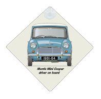 Morris Mini-Cooper 1961-64 Car Window Hanging Sign
